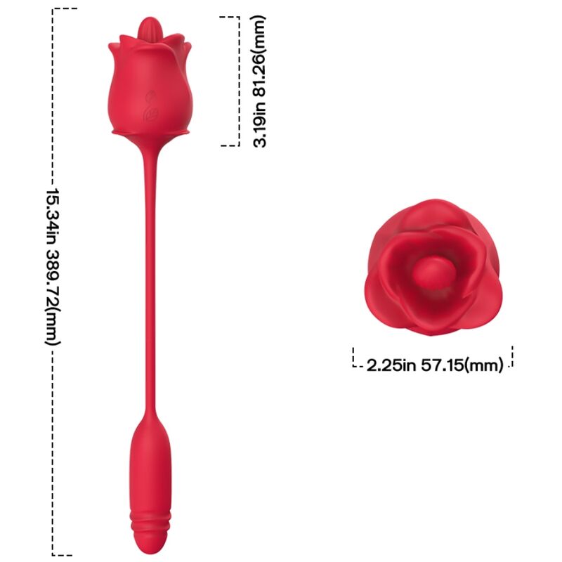 ARMONY - 3-IN-1 ROSA, STIMULATOR, SAUG- UND UPDOWN-FUNKTION MIT ROTEM SCHWANZ