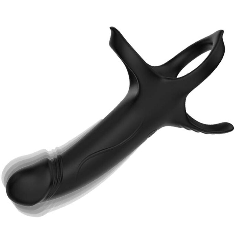 ARMONY - DILDO MIT RING VIBRATOR SCHWARZ