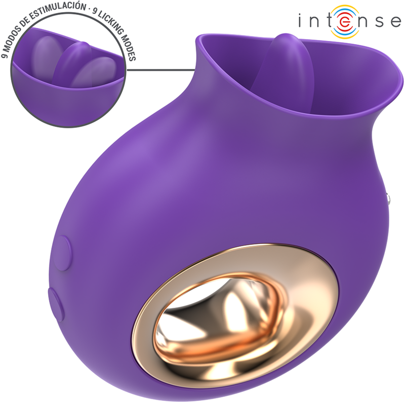 INTENSE - TULI KLITORISSTIMULATOR 9 VIBRATIONEN  9 OSZILLATIONEN LILA
