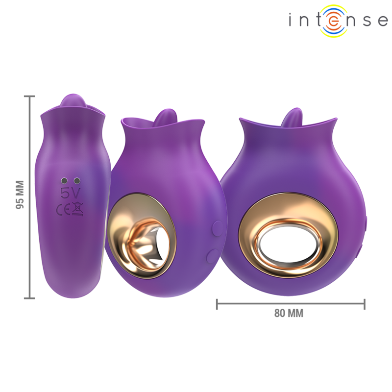 INTENSE - TULI KLITORISSTIMULATOR 9 VIBRATIONEN  9 OSZILLATIONEN LILA