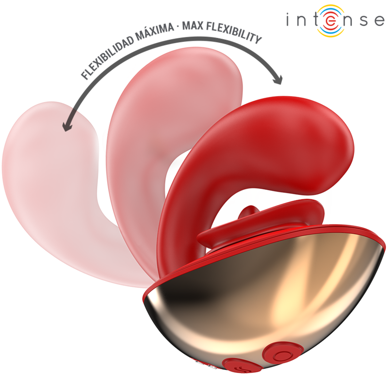 INTENSE - MARIAH VIBRATOR STIMULATOR IN U-FORM 10 VIBRATIONEN ROT