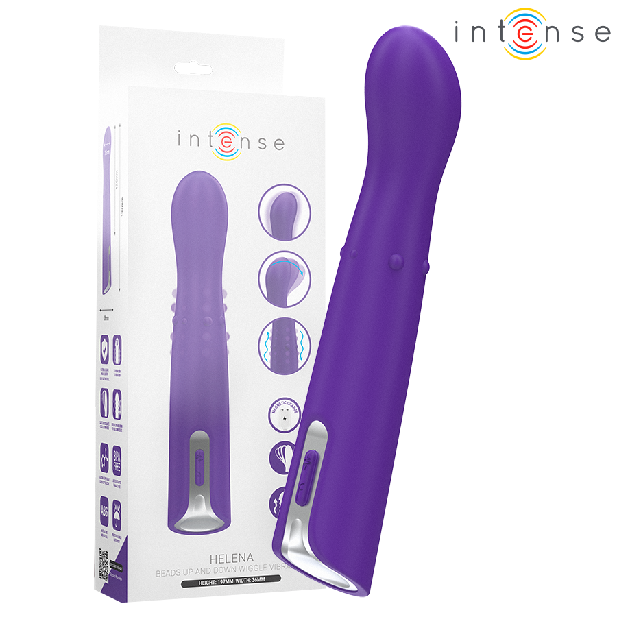 INTENSE - HELENA BEADS UP  DOWN WIGGLE VIBRATOR 13,5 CM