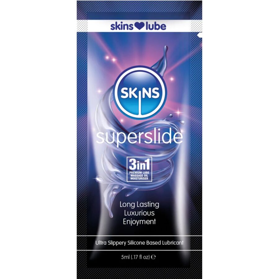 SKINS  SUPERSLIDE Silikonbasiertes Gleitmittel, Einzeldosis 5 ml