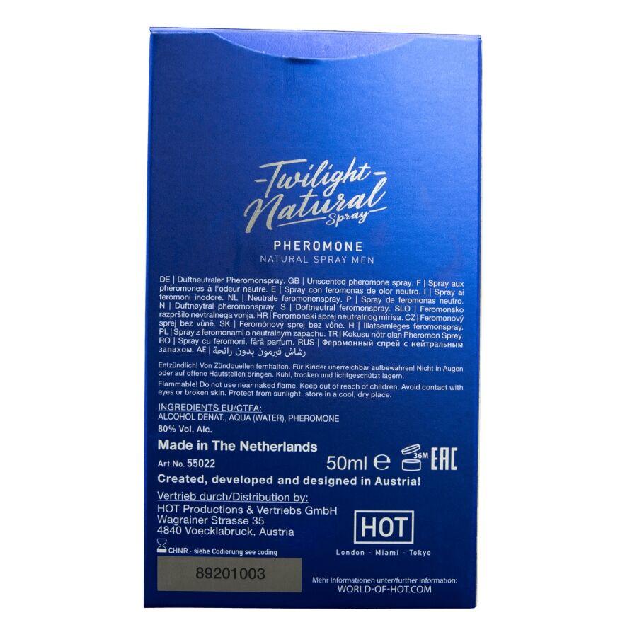 HOT - TWILIGHT PHEROMON-NATÜRLICHES SPRAY FÜR MÄNNER 50 ML
