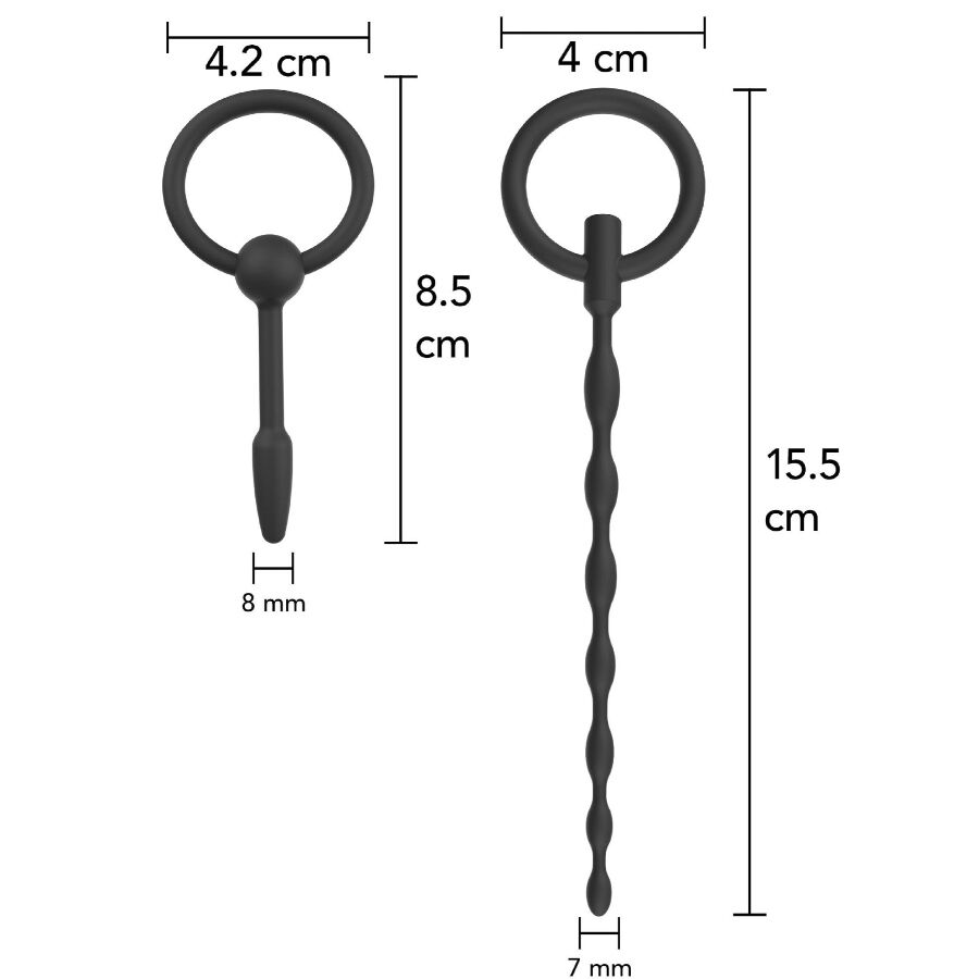 HIDDEN DESIRE - EXTREME STARTER SET HARNRÖHRENPLUGS 2 STÜCK
