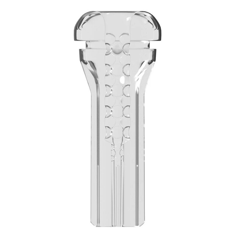 PDX ELITE VIEWTUBE PLUS TRANSPARENTER STROKER MIT DURCHSICHT UND EZ-GRIP, 21 CM