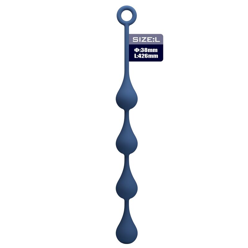 MR PLAY BLAUE SILIKON-ANALPOLSTER, GRÖSSE L (42,6 CM)