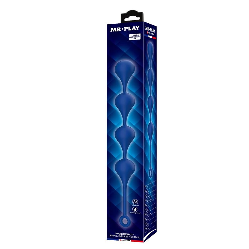 MR PLAY BLAUE SILIKON-ANALPOLSTER, GRÖSSE L (42,6 CM)