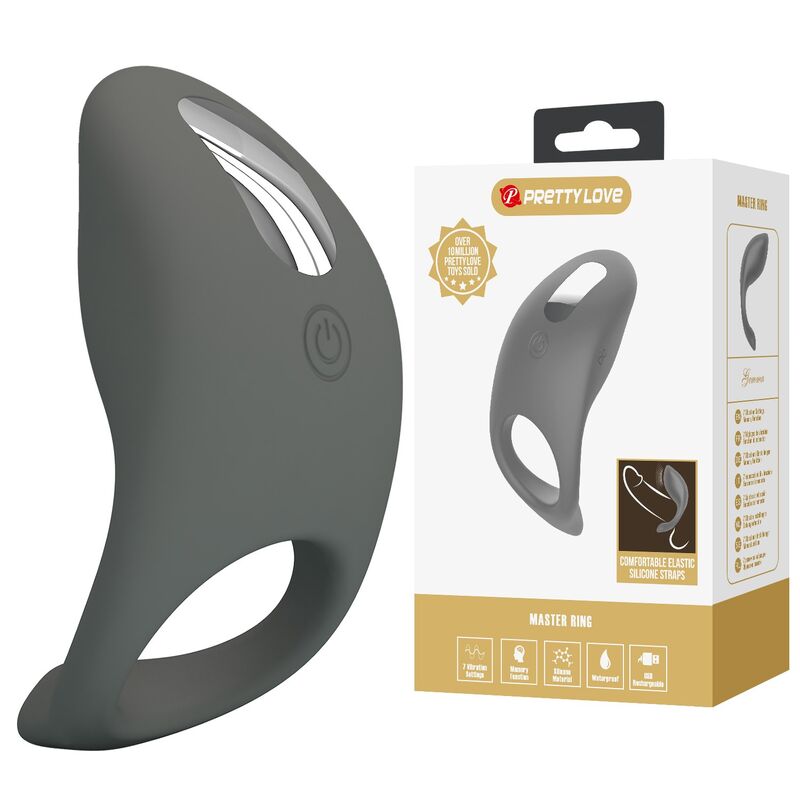 PRETTY LOVE WIEDERAUFLADBARER VIBRATIONSRING AUS WEICHEM SILIKON