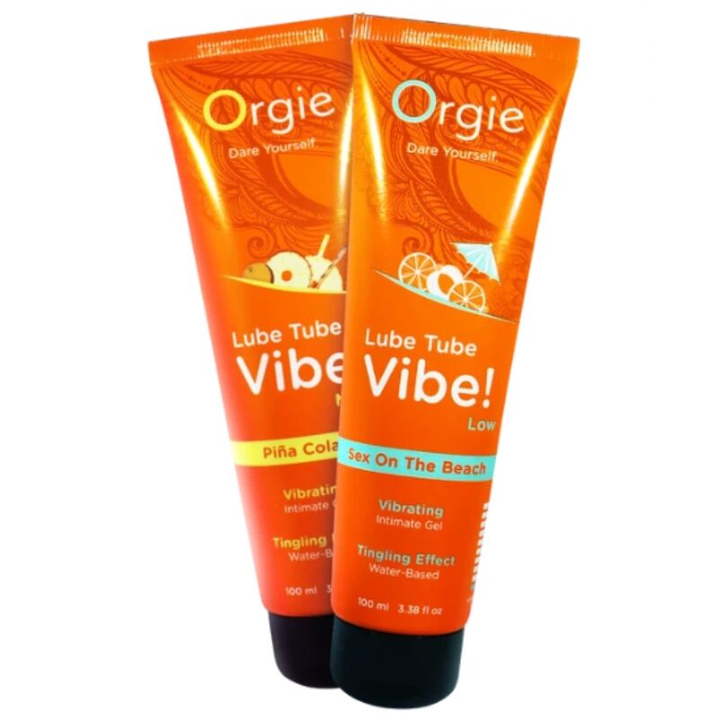 ORGIE - GLEITMITTEL-TUBE VIBE! SEX AM STRAND KÜSSEBARES INTIMGEL MIT LEICHTEM KRIBBELN 100 ML