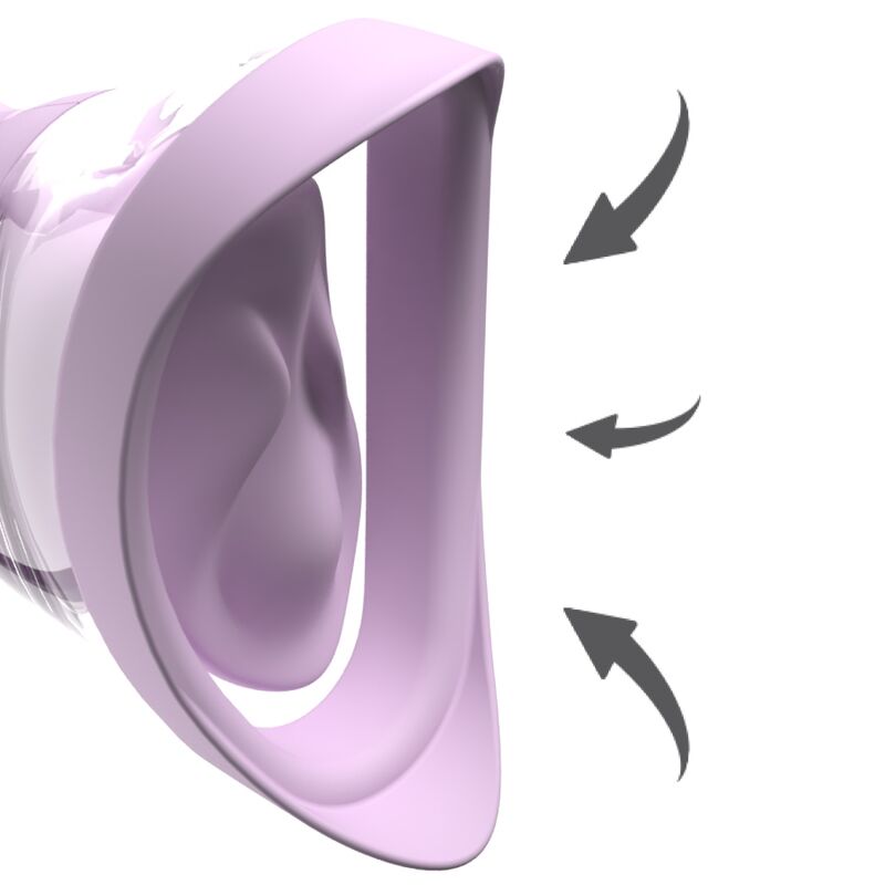 FANTASY FOR HER - VELOURA TOUCH LUSTIKPUMPE INTIMPUMPE MIT SAUG- UND VIBRATIONSFUNKTION LILA